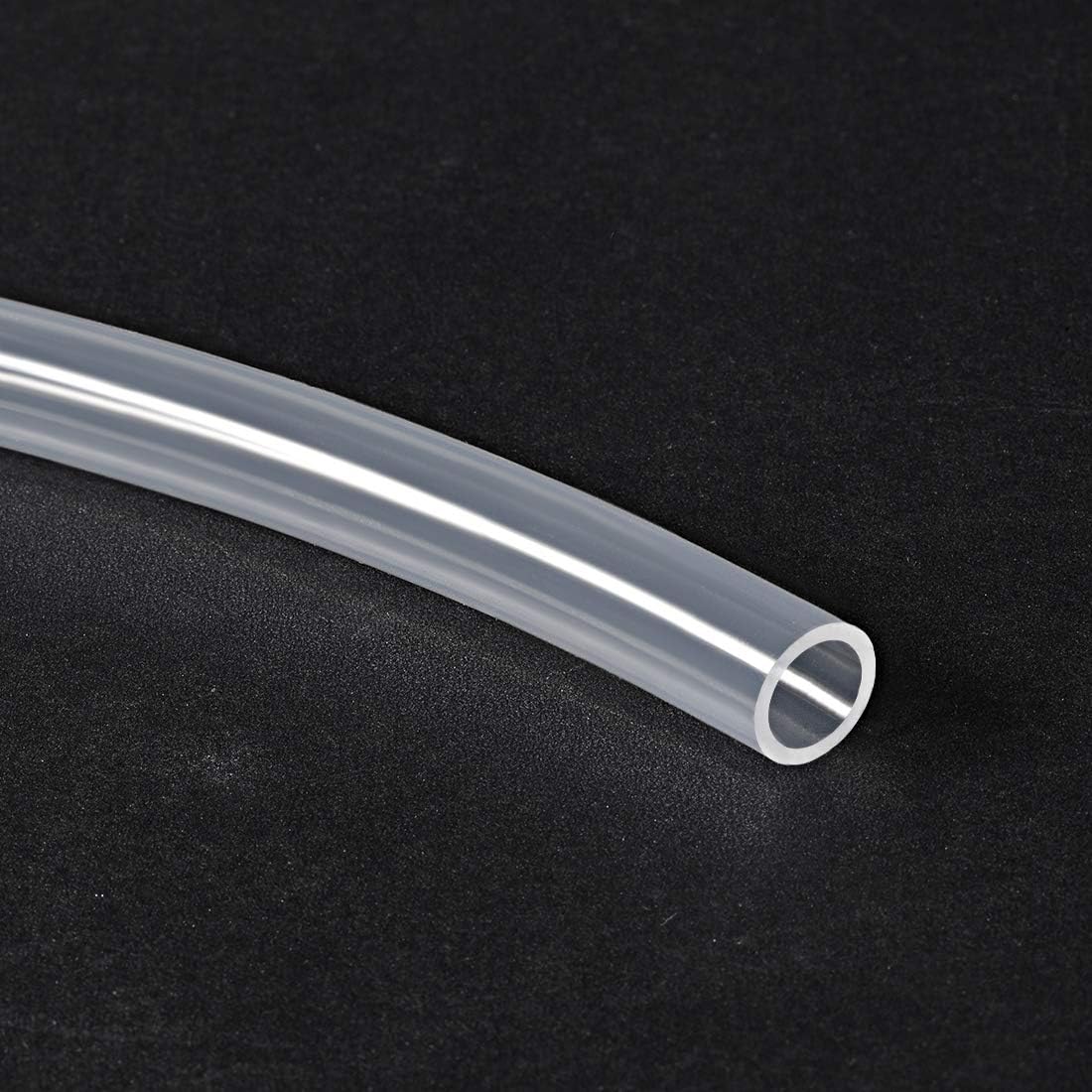 TOP-VIGOR Rurka silikonowa, średnica 8 mm x 11 mm, średnica zewnętrzna 1 m, elastyczna rura z gumy silikonowej, wąż wodno-powietrzny, rura do transferu pompy, przezroczysta