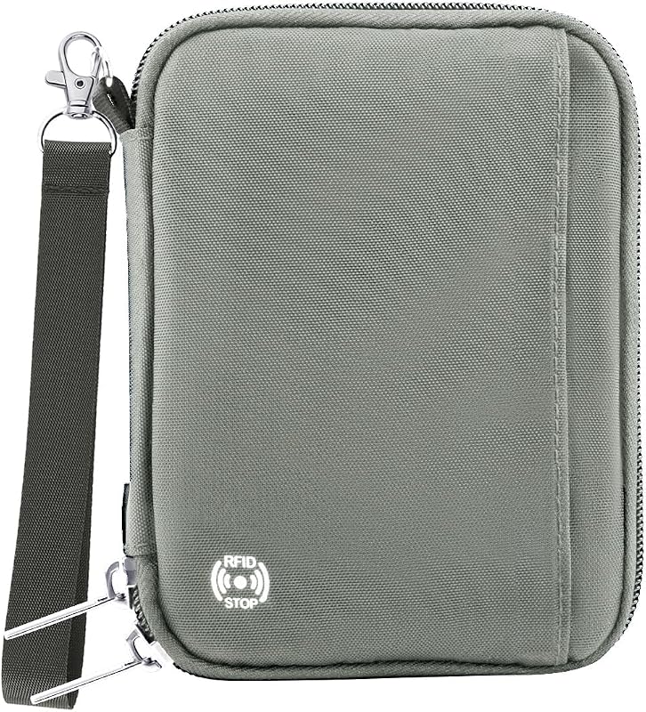 Porta Pasaporte para Viajes, Bloqueo RFID Travel Walle Essentials