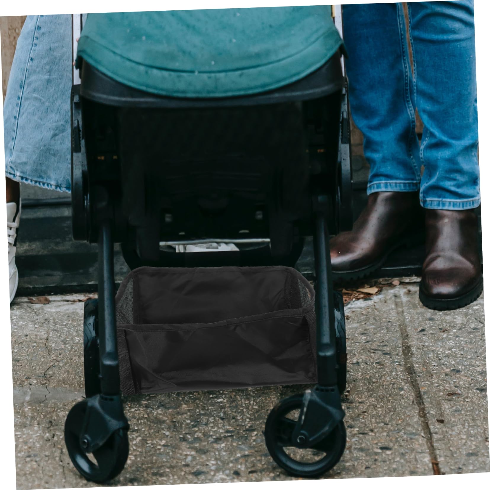 Yardwe Organizer Borsa Portaoggetti Multifunzione Oxford per Passeggino Nero Sicura per Uscite All'aperti per Neogenitori, per Uscite All'aperto e Shopping
