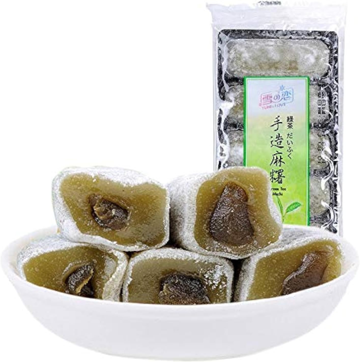 Mochi Matcha Flavor Famous Handmade Rice Ball for Men And Women,180g