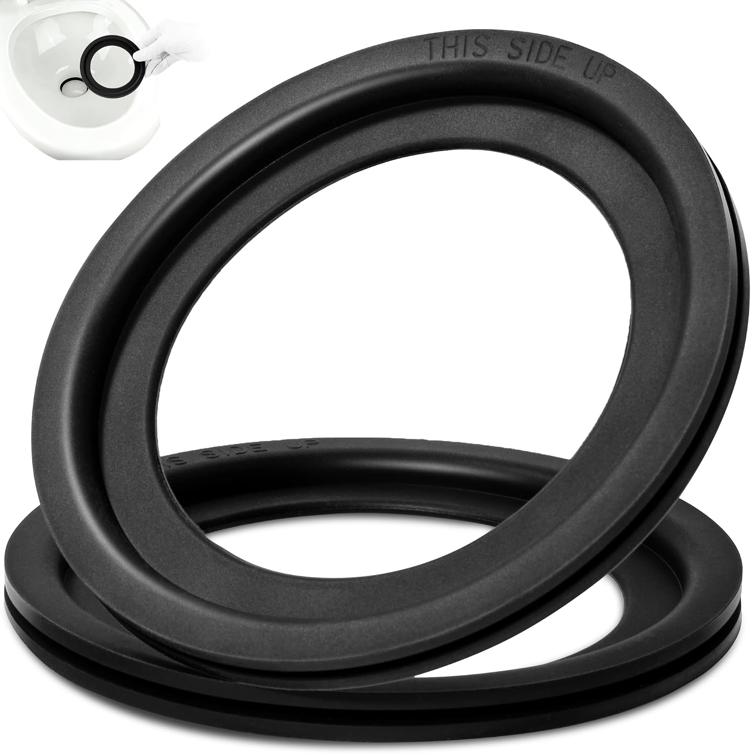 RV Toilet Seal, 2-Pack Flush Ball Seal for Dometic 300/310/320 - Replaces #385311658, Durable Silicone, 5-Min DIY Installation to Stop Leaks & Odor, for Camper/Travel Trailers