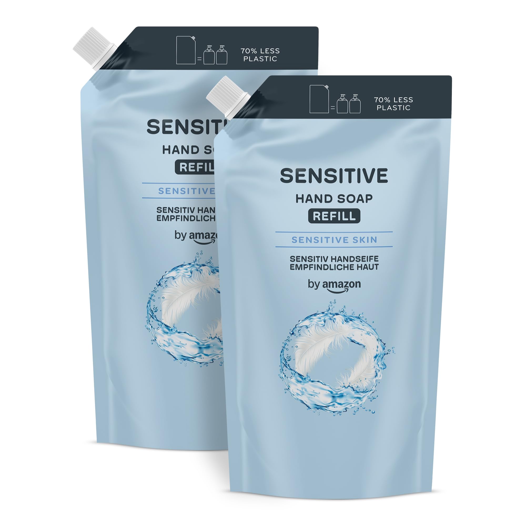 by Amazon Sensitive Hand Soap Refill, 2 x 1000ml