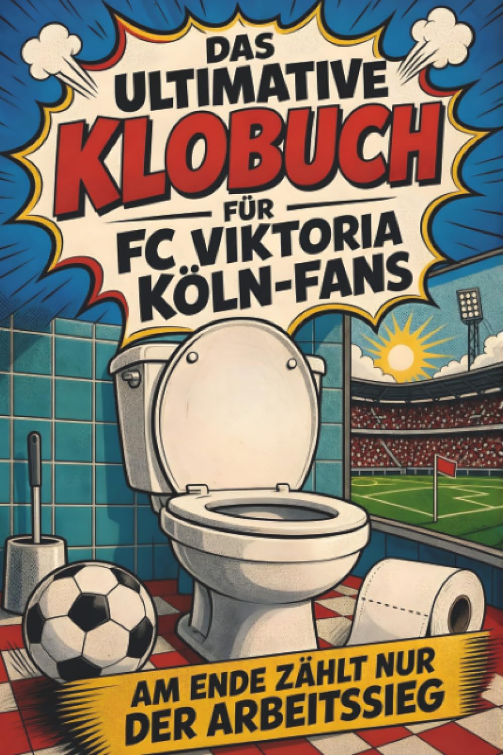 Das ultimative Klobuch für FC Viktoria Köln-Fans: Am Ende zählt nur der Arbeitssieg. Lustiges Geschenk mit Lifehacks, Fun Facts und Geschichten