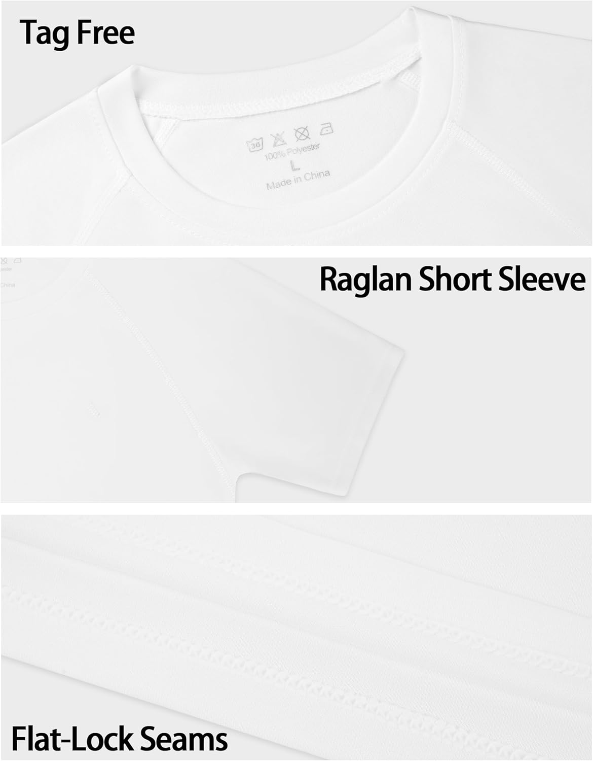 Boys Rash Guard Swim Shirt, UPF 50+ Sun Protection Short Sleeve Rashguard, Youth Kids Quick Dry UV Beach Surfing Water Shirt - Image 5