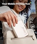Liene Pearl N200 Pro Portable Photo Printer, Instant Mini Picture Printer for iPhone Smartphone, Thermal Dye Sublimation, Bluetooth Sticker Printer 50 Sheets 2x3 Adhesive Paper & 5 Cartridges, Gold