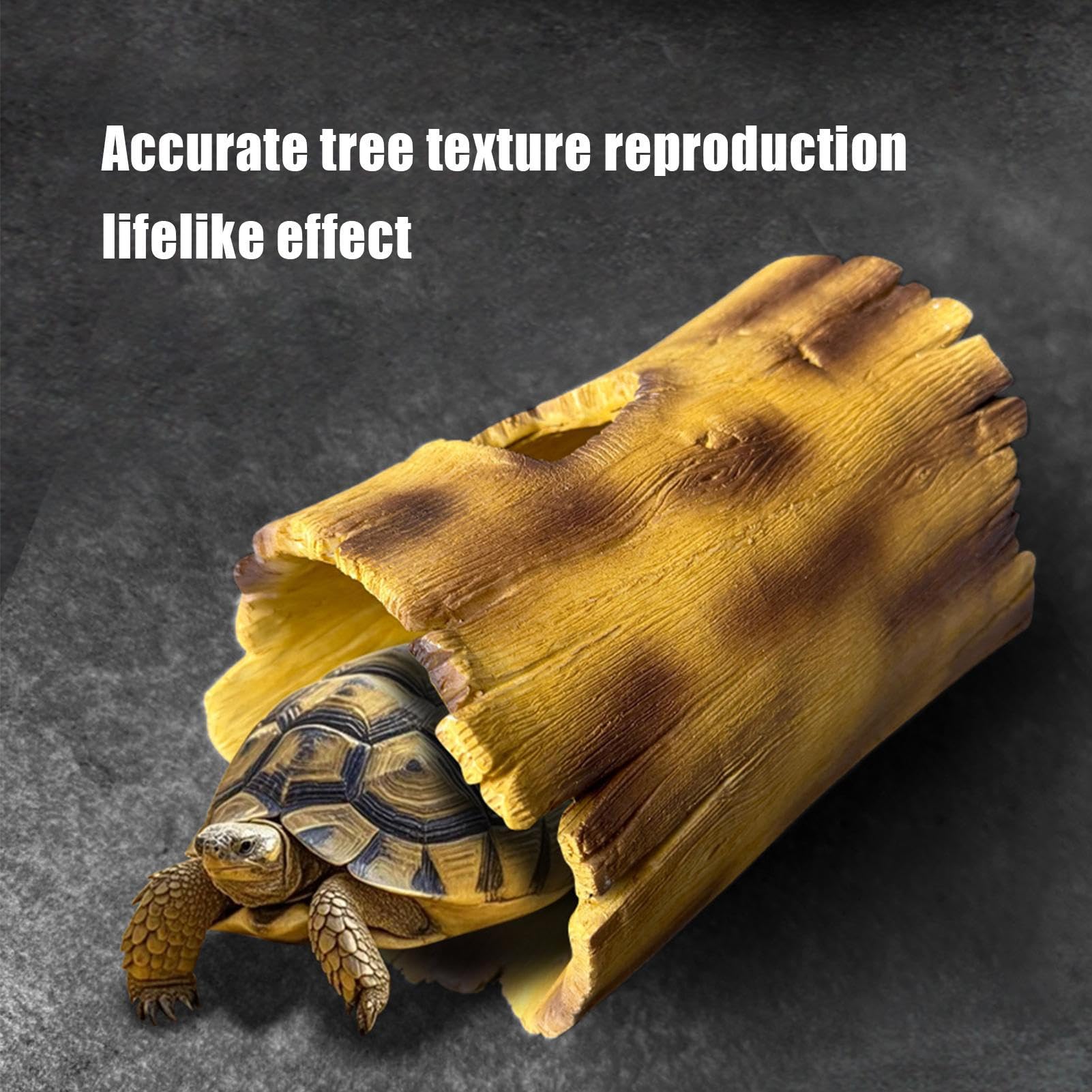 Abri pour Lézard Zone de Repos, décor Aquarium et Accessoires Aquarium | Maison tortue imitation écorce pour lézards pour Tortues Barbus Geckos Caméléons Serpents Et Amphibiens Intérieur