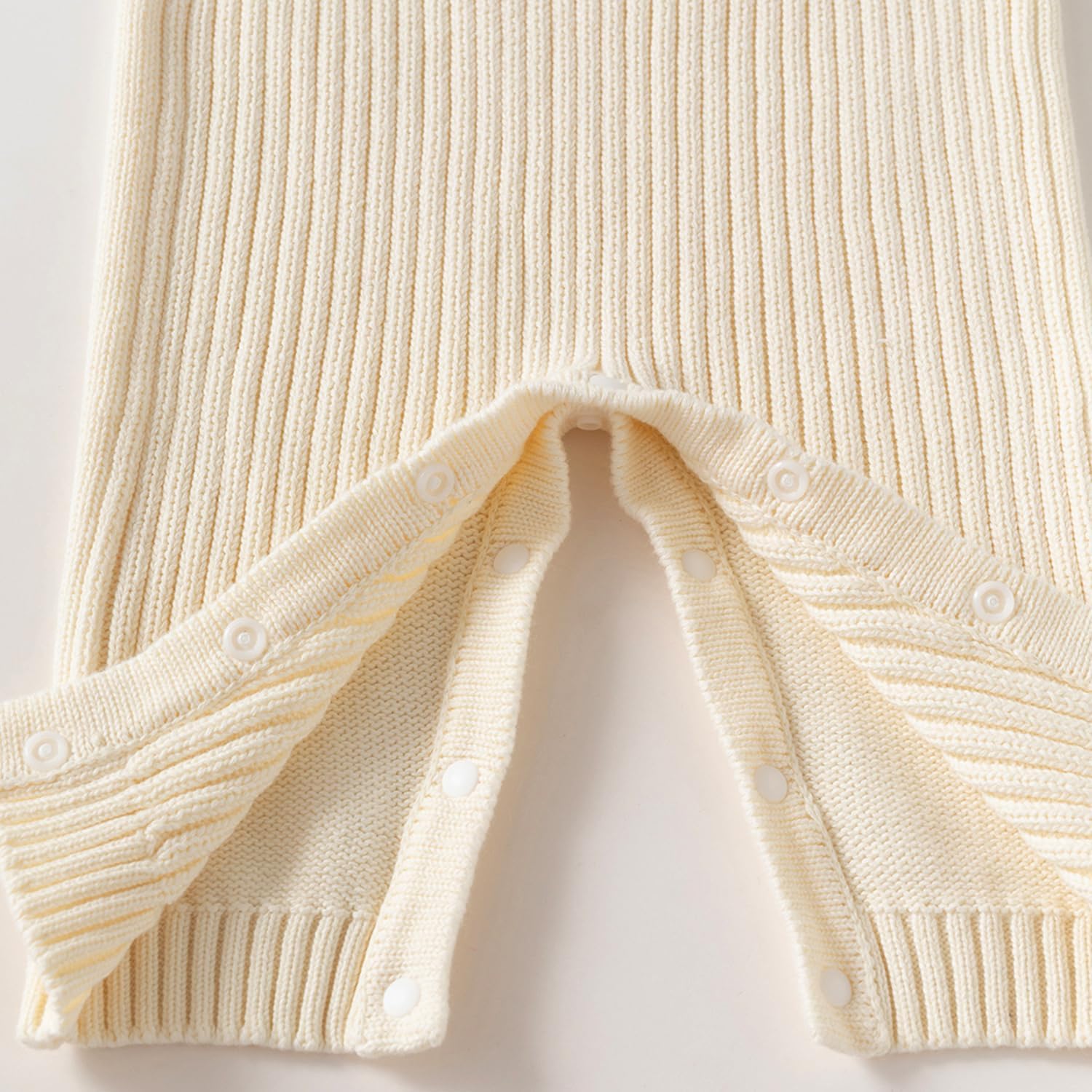 100% Cotton Baby Knitted Jumpsuit, Ribbed Sleeveless Romper for Infants and Toddlers Overall Bodysuit Newborn Gifts
