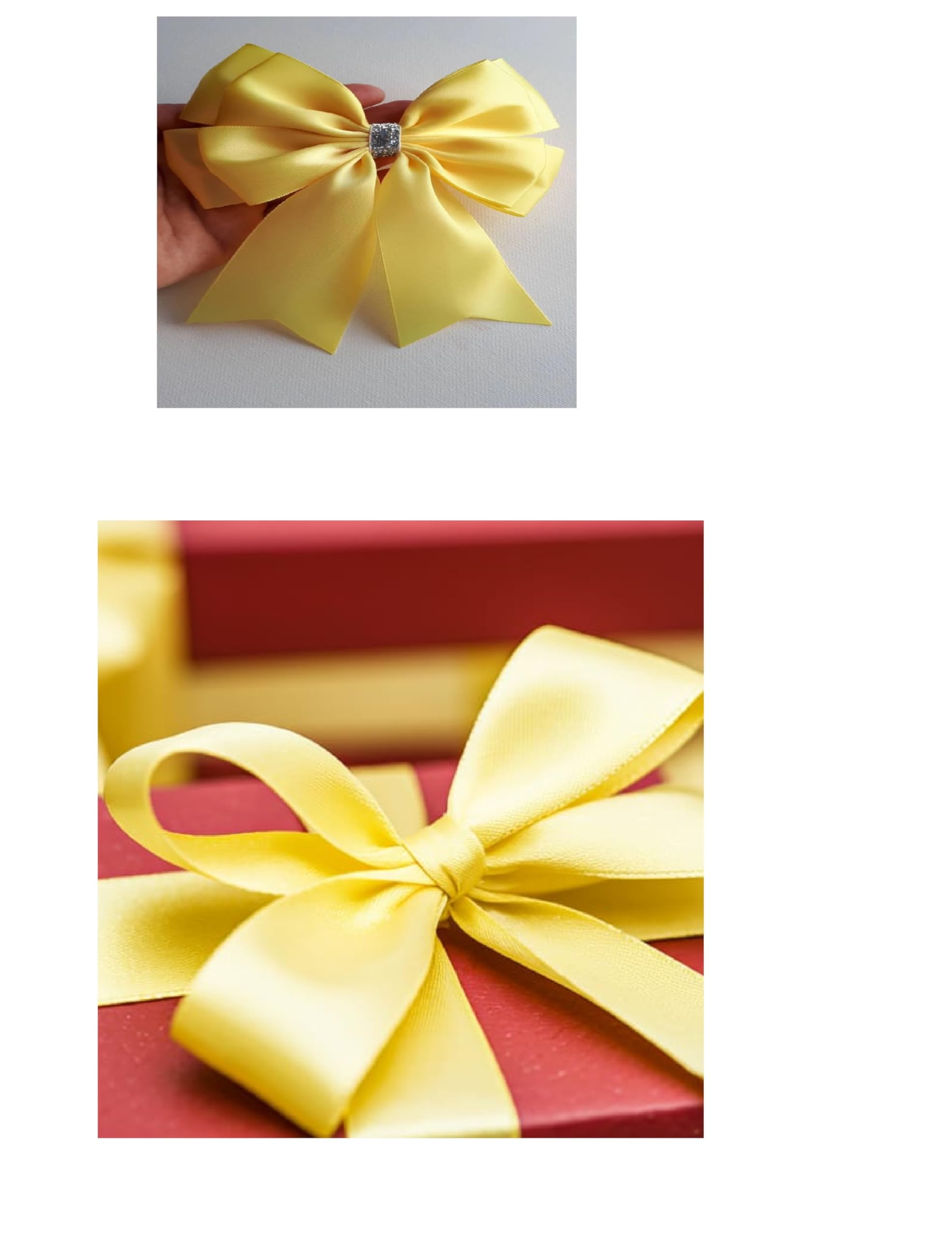 Double Sided Satin Ribbon 25mm x 10 Meters (Off White) for Gifts Wrap Sew Party, Decorations Events Dress Wedding Christmas Crafts, Bows Car, Balloons Hairs, DIY, Bouquets, Cake More — view 386