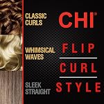 CHI Fer à cheveux en céramique numérique d'origine, lisseur de cheveux offre des résultats brillants, lisses, même la chaleur pour moins de dommages, 1" Fer, Piano noir