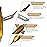 e5e10 12pcs Hunting Broadheads 100 Grain Archery Broadheads 420 Stainless Steel Higher Hardness 2-Blades + 1 pc Broadhead Case for Arrowheads (Golden1)