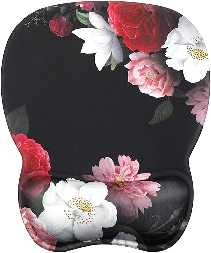 Miniatura 1 de MROCO Alfombrilla de mouse ergonómica con soporte para muñeca, almohadilla de mouse de gel con reposamuñecas, cómoda alfombrilla de mouse para