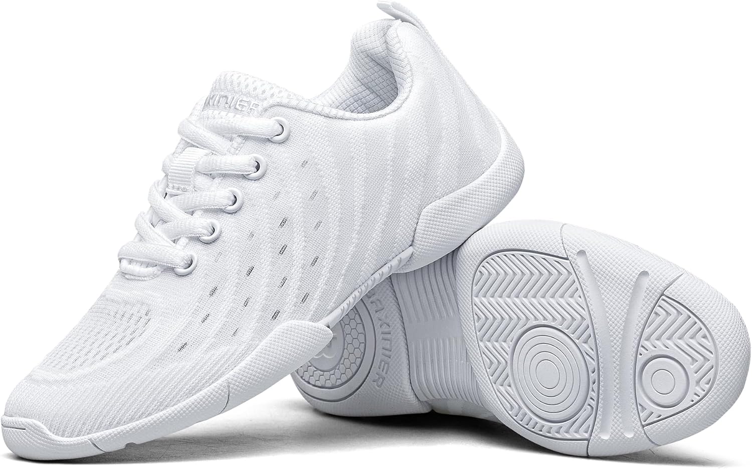 Girls White Cheerleading Shoes Breathable Kids Cheer Competition Sneakers Athletic Training Tennis Shoes - Image 6