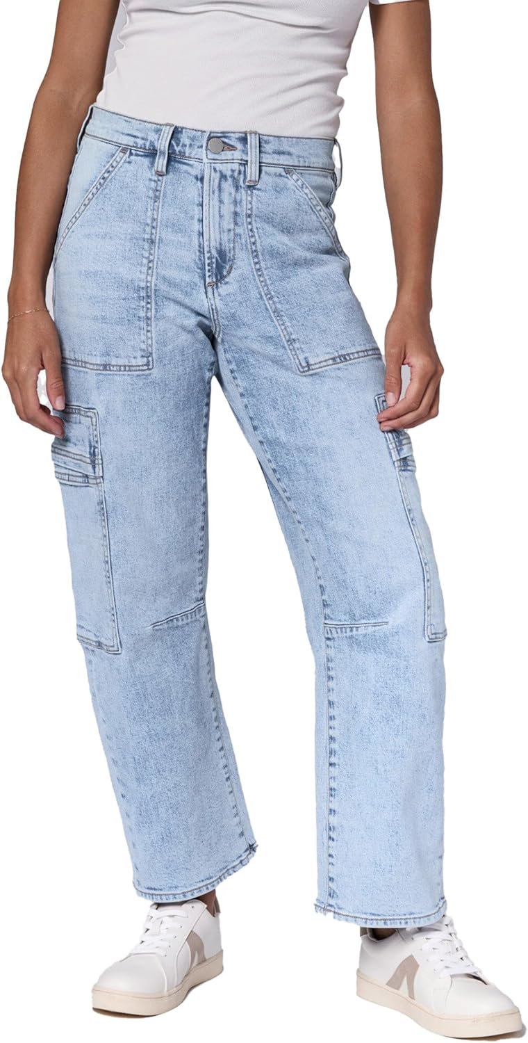 DEAR JOHN Lasso High Rise Utility Barrel Leg Jeans for Women