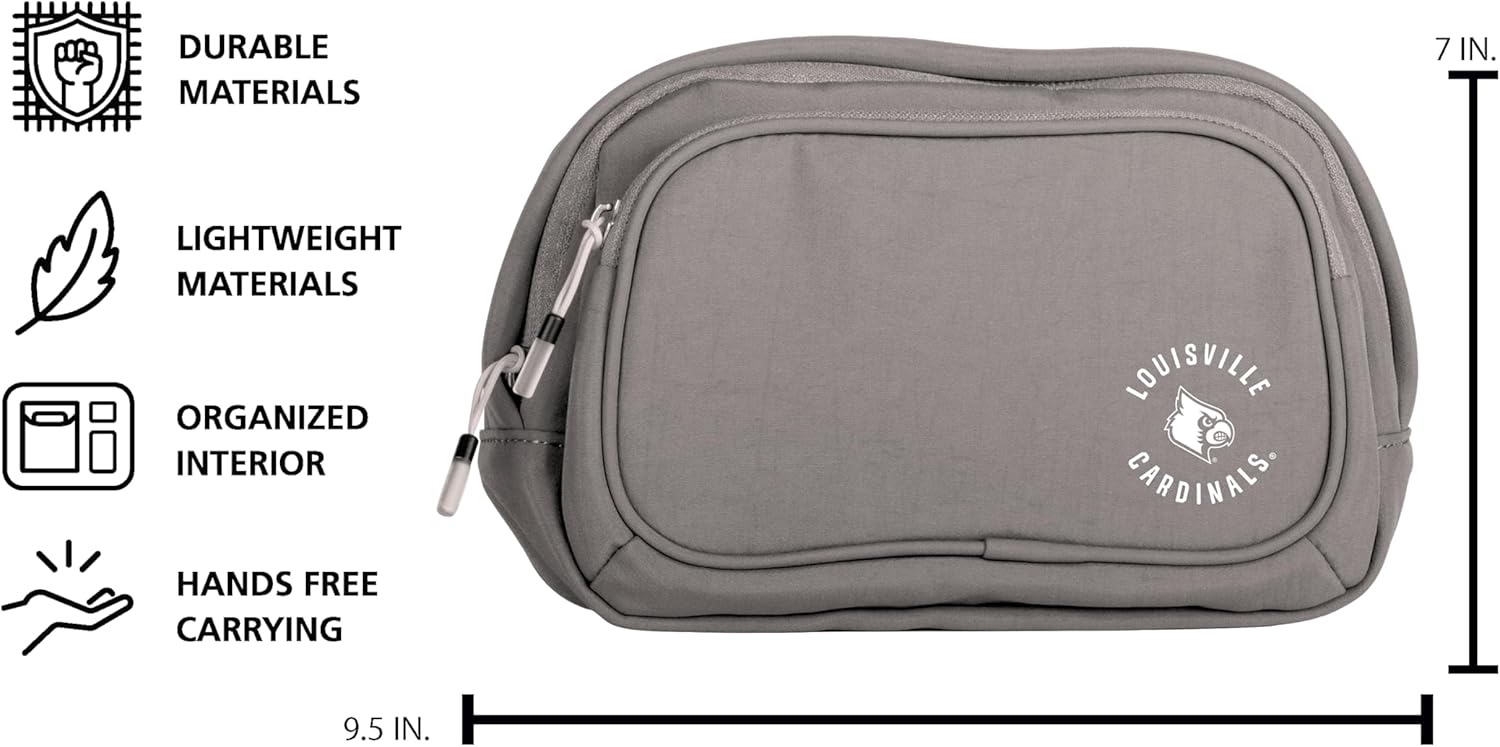 Logo Brands NCAA Everyday Belt Bag – Compact, Adjustable, Fashionable For Women & Girls, Sporty Fan Gear for Gameday & Everyday Use