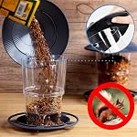 Oiseaux pour l'extérieur, 2 Pack Bird Feeder Pendentif extérieur, Ajustable Feeder avec fil et toiture robustes, Feeder en plastique pour jardin, jardin, terrasse