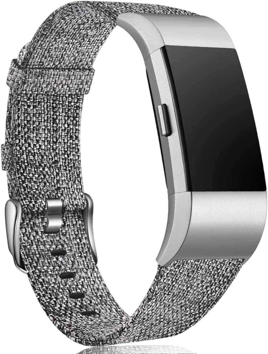 Maledan Compatible with Charge 2 Bands for Women Men, Small, Charcoal