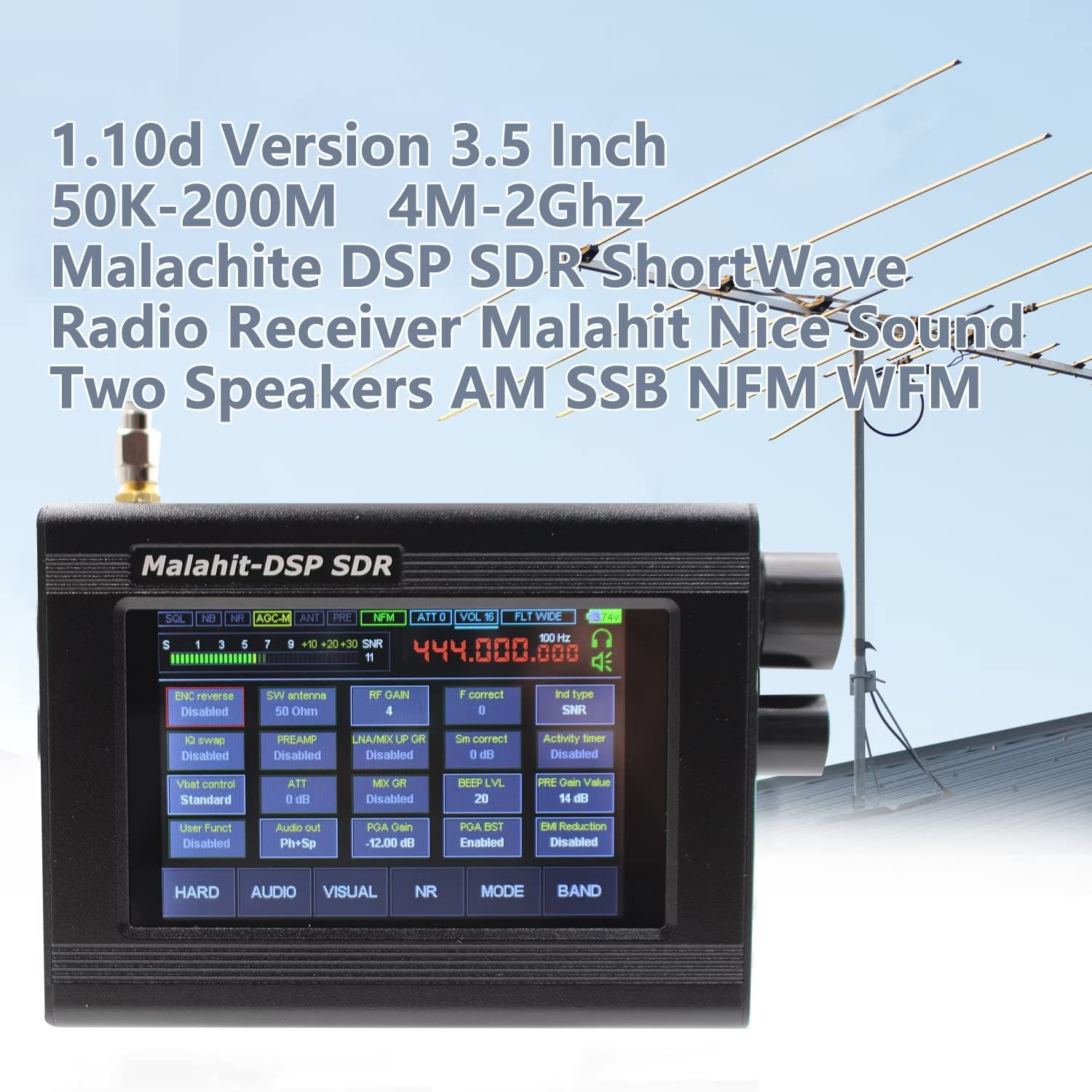 DSP SDRラジオ　新品未使用 Amazon.co.jp: DSP SDR ラジオ受信機、ポータブル短波ラジオ受信