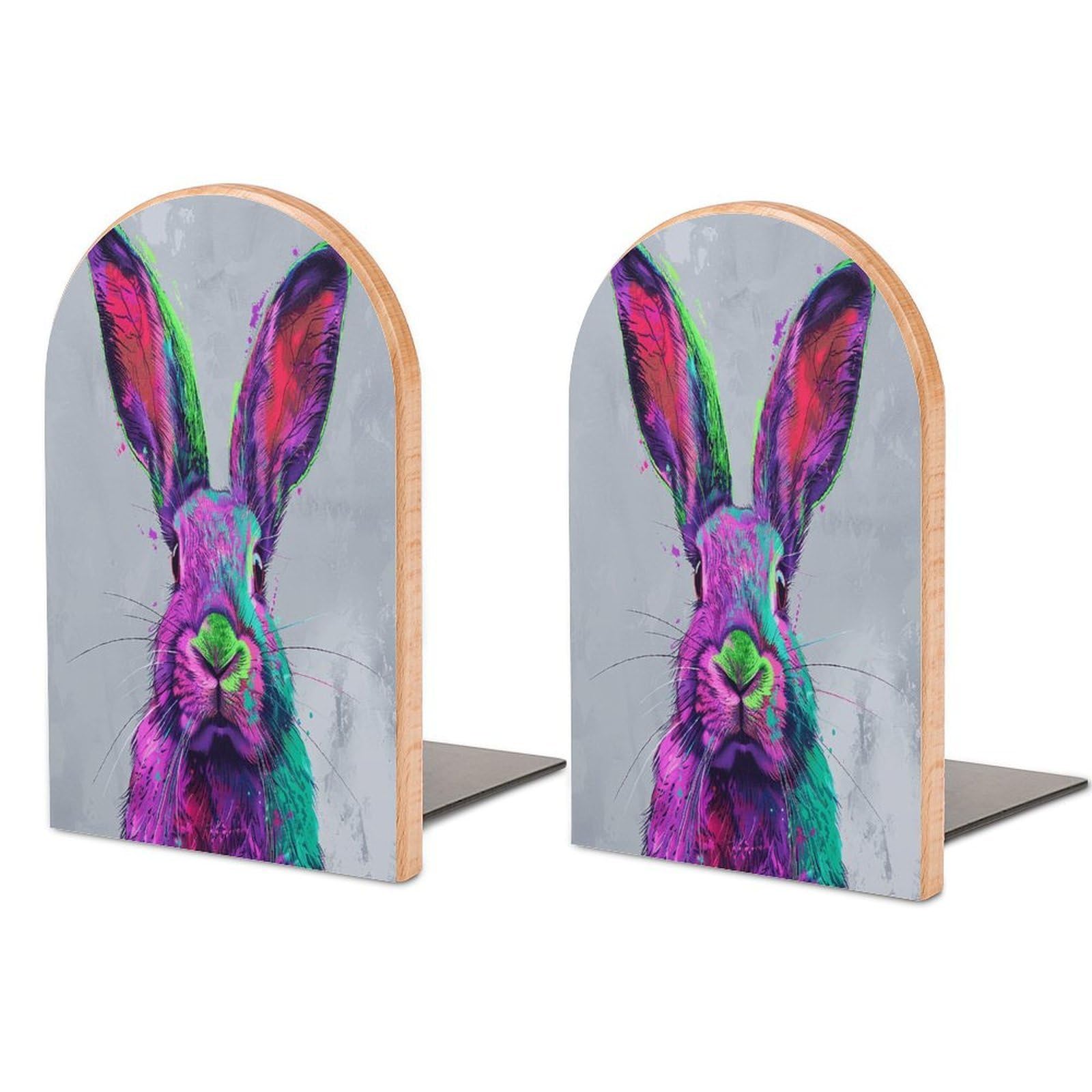 Sujetalibros de conejo decorativo infantil para organizar cuentos en la mesa
