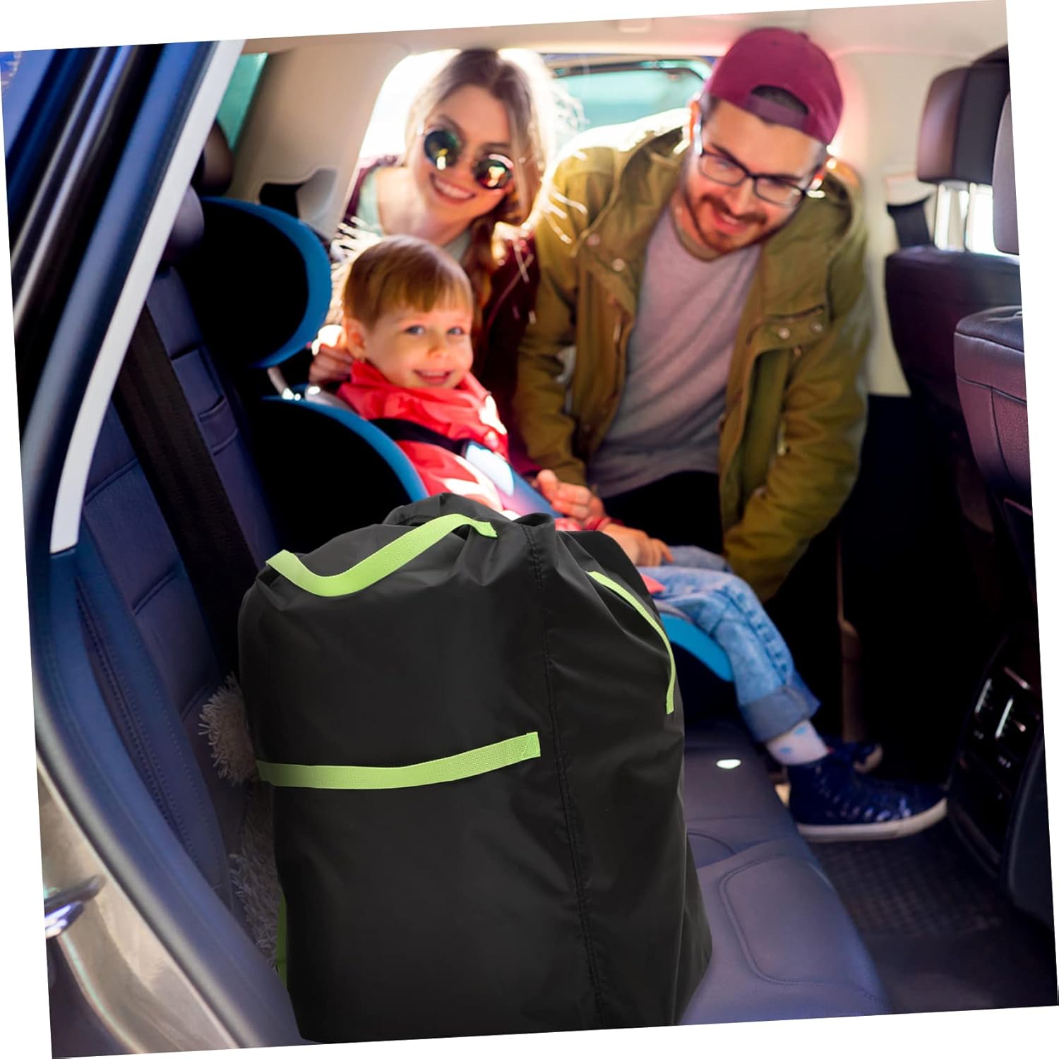 Double Stroller Storage Bag for Airplane Travel Waterproof Stroller Accessories with Adjustable Straps Sturdy Baby Gear Organizer for Travel image 6 of 9 B0FFBC2CZB