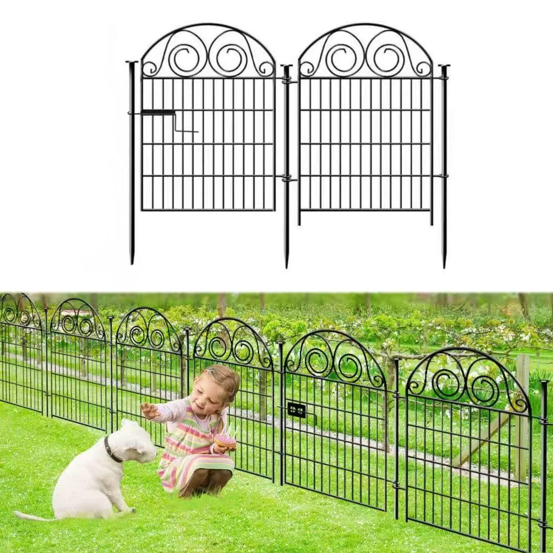 Getlay Garden Fencing 36 Inch High, 2 Panels Total 4.4 Ft(L) Dog Fences Outdoor for Yard, Dog Digging Fencing, Reusable Defense Fence for Yard│Patented
