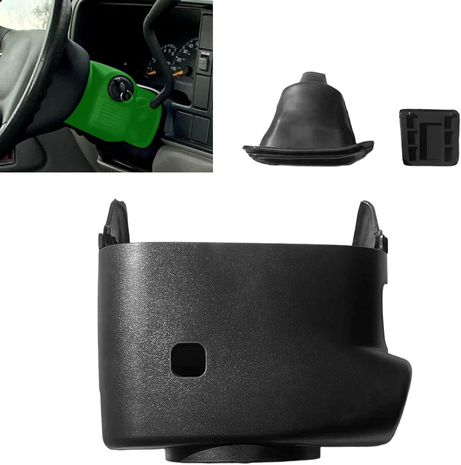 Auto Tilt Steering Column Cover Upper and Lower Shroud Trim Dust Protector Cover Gear Shift Lever Boot for Chevy C/K 1500 2500 3500 Tahoe Suburban 1995-2000, for GMC Yukon C/K 1500 2500 3500 1995-2000