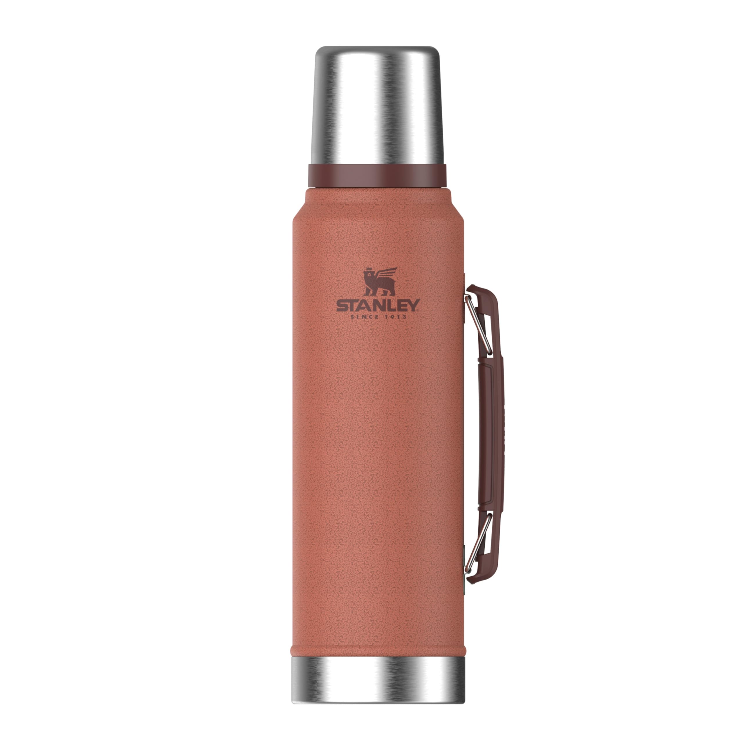 Stanley Classic Legendary Thermosflasche 1.4L - Thermos Hält 40 Stunden Heiß Oder Kalt - Edelstahl Thermoskanne - BPA-Frei - Spülmaschinenfest - Hammertone Clay