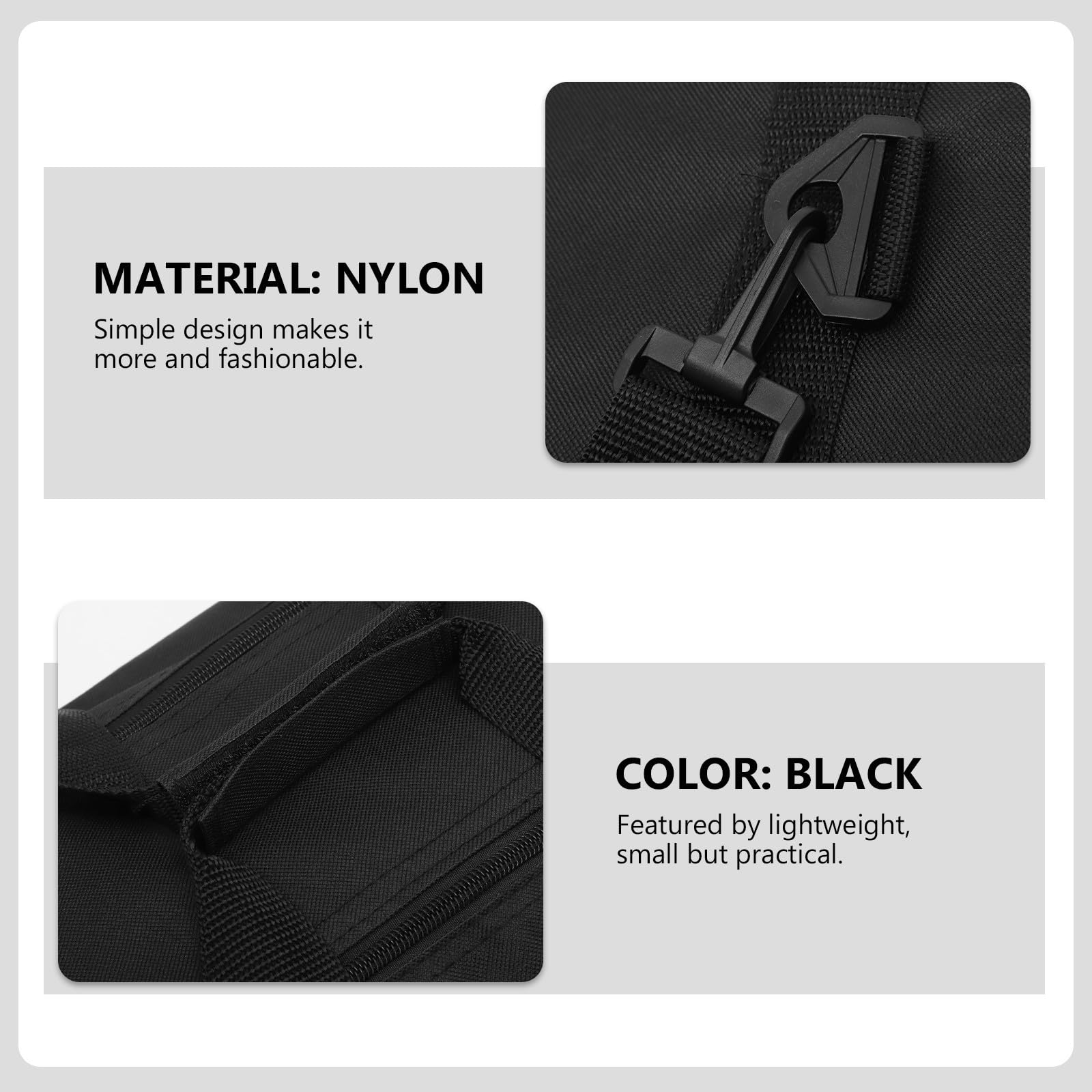 Zaino Telescopio in Nailon Nero, Comodo e Facile da Aprire, Borsa Porta Telescopio per Uso Outdoor Design Semplice alla Moda