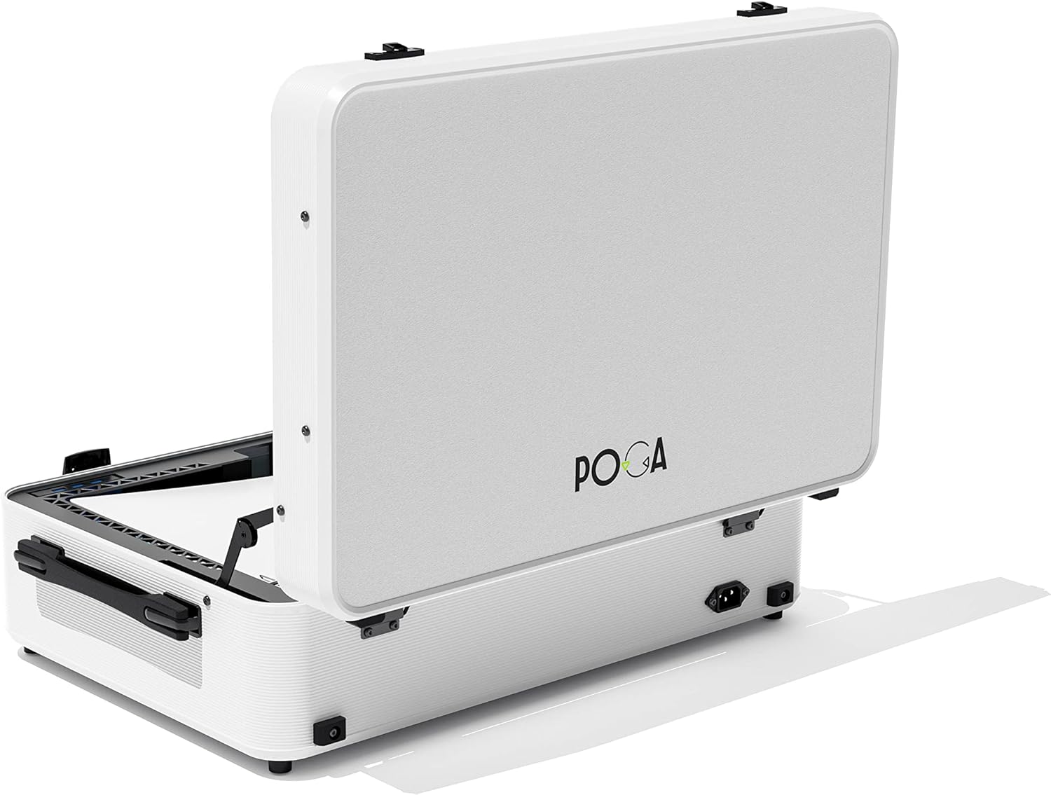 Smart | POGA LUX PlayStation 5 Premium Console Travel Case incl. Trolley and 24‘‘ AOC Gaming Monitor - white | Model PlayStation 5 2026 - view 1