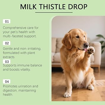 Dog Liver Support Hepatic Care Wellbeing Liquid Drops Daily Supplement