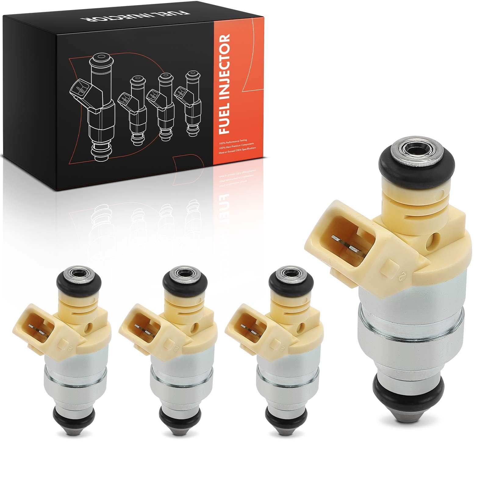 Frankberg 4 boquillas de inyector de combustible 13537572995 | Compatible con: M.i.n.i R50 R53, M.i.n.i Convertible R52