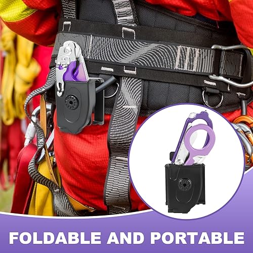 Miniatura 7 de Multi Tool 6 en 1 Tijeras EMT de respuesta de emergencia con funda, tijeras de trauma plegables de acero inoxidable con cortador de correa y