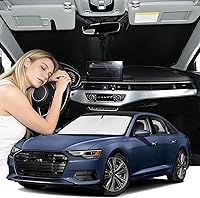 Vista 71 de Parasol de 4 capas para parabrisas, ajuste personalizado, tela 240T, parasol retráctil que bloquea los rayos ultravioletas, accesorios para automóvil