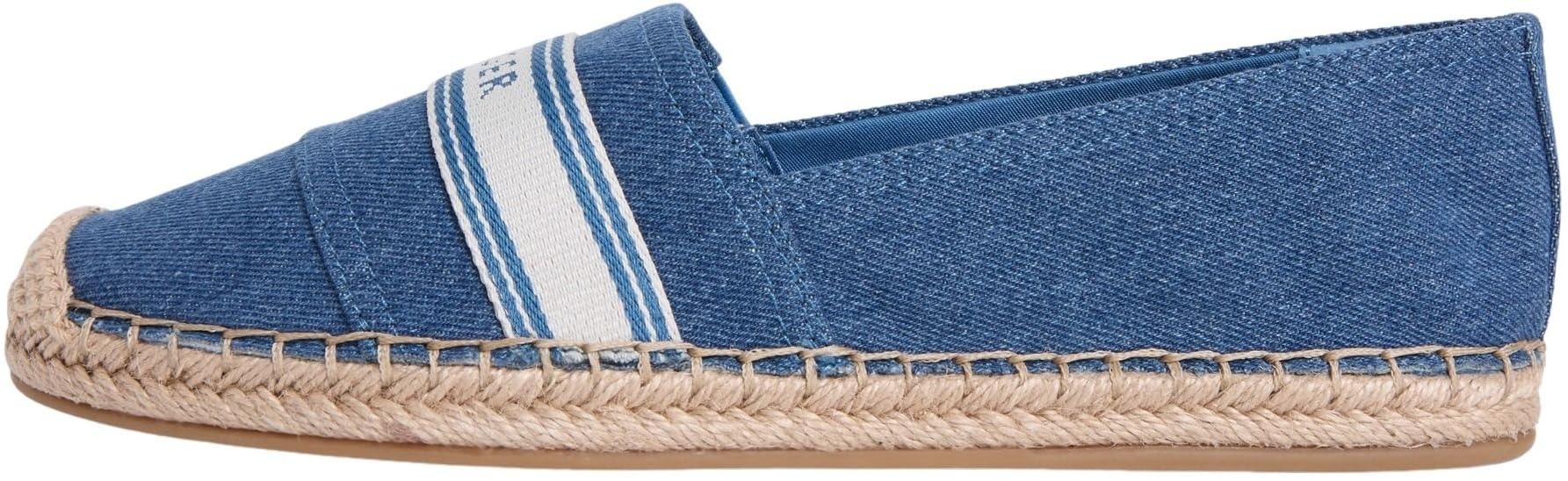 Tommy Hilfiger Women's Hilfiger Webbing Espadrille FW0FW09334 Espadrilles, Denim (Denim), 2.5