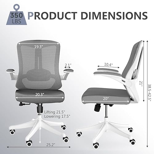Miniatura 3 de Escritorio de malla para computadora de oficina, silla ejecutiva gerencial, ergonómica, respaldo alto, cómodas sillas giratorias para el hogar con
