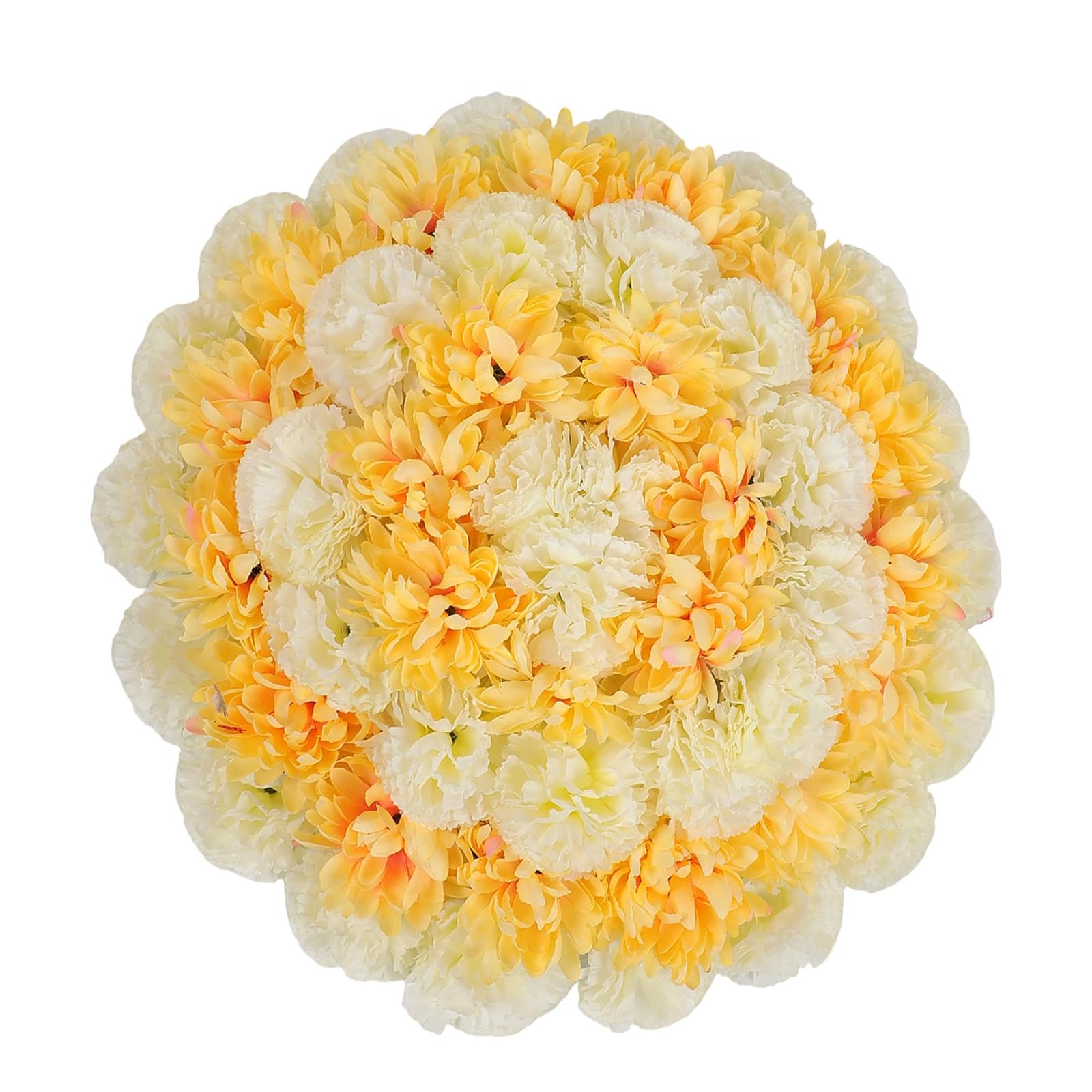 YROHGKPN Realistic Silk Chrysanthemums Arrangement or Remembrance Ceremonies Fade Proof Artificial Flower Decoration Weather Resistant Artificial Flower