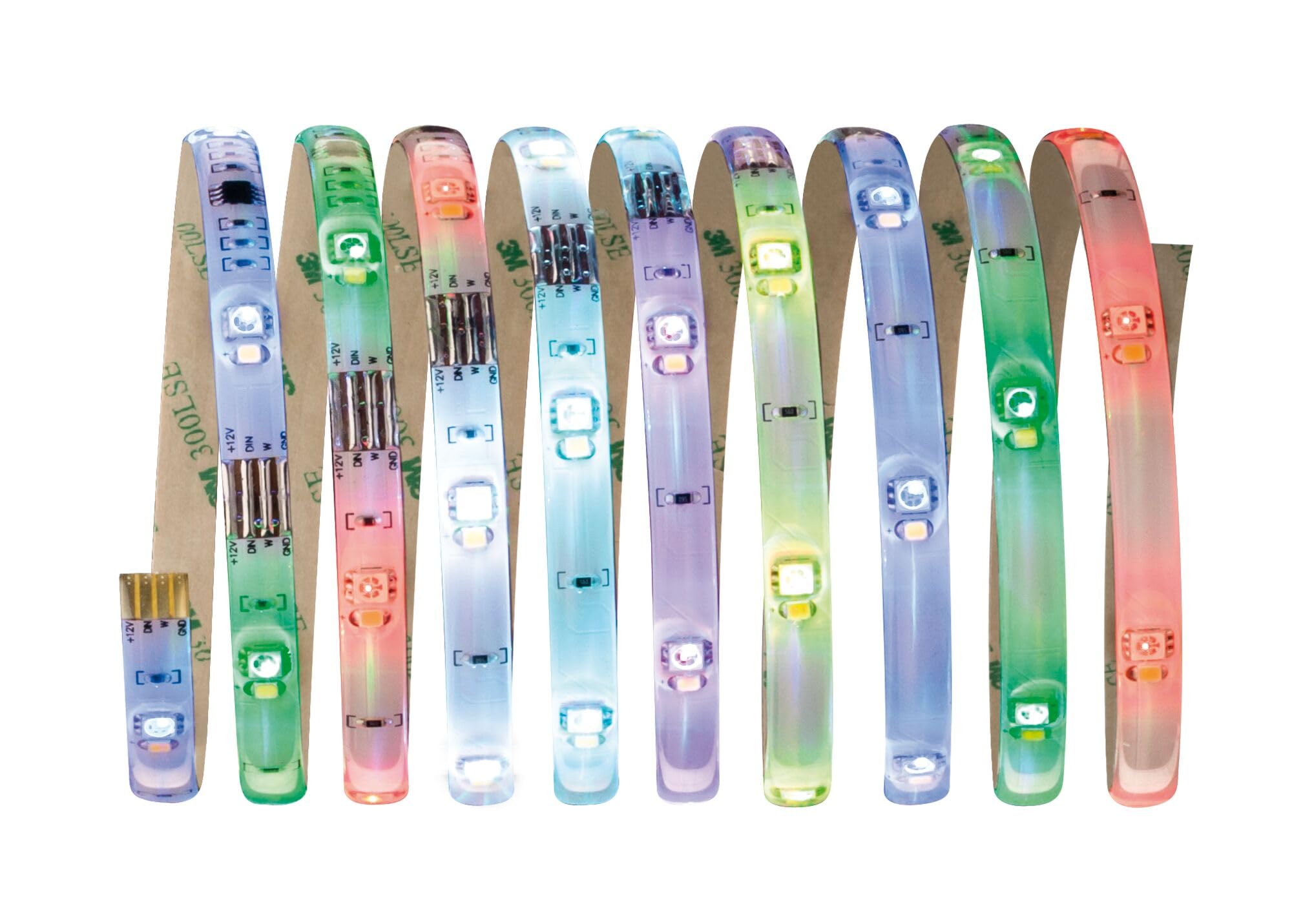 Paulmann 70696 Digital LED Strip zestaw RGBW 3 m LED Strip 11,8W pasek św. z funkcją zmiany barwy taśma św. z pilotem