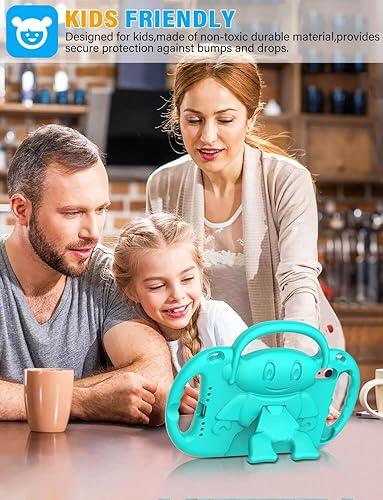 Miniatura 10 de Funda para iPad Mini 6 generación, funda para iPad Mini 6 con correa para el hombro, duradera a prueba de golpes con soporte de asa, funda