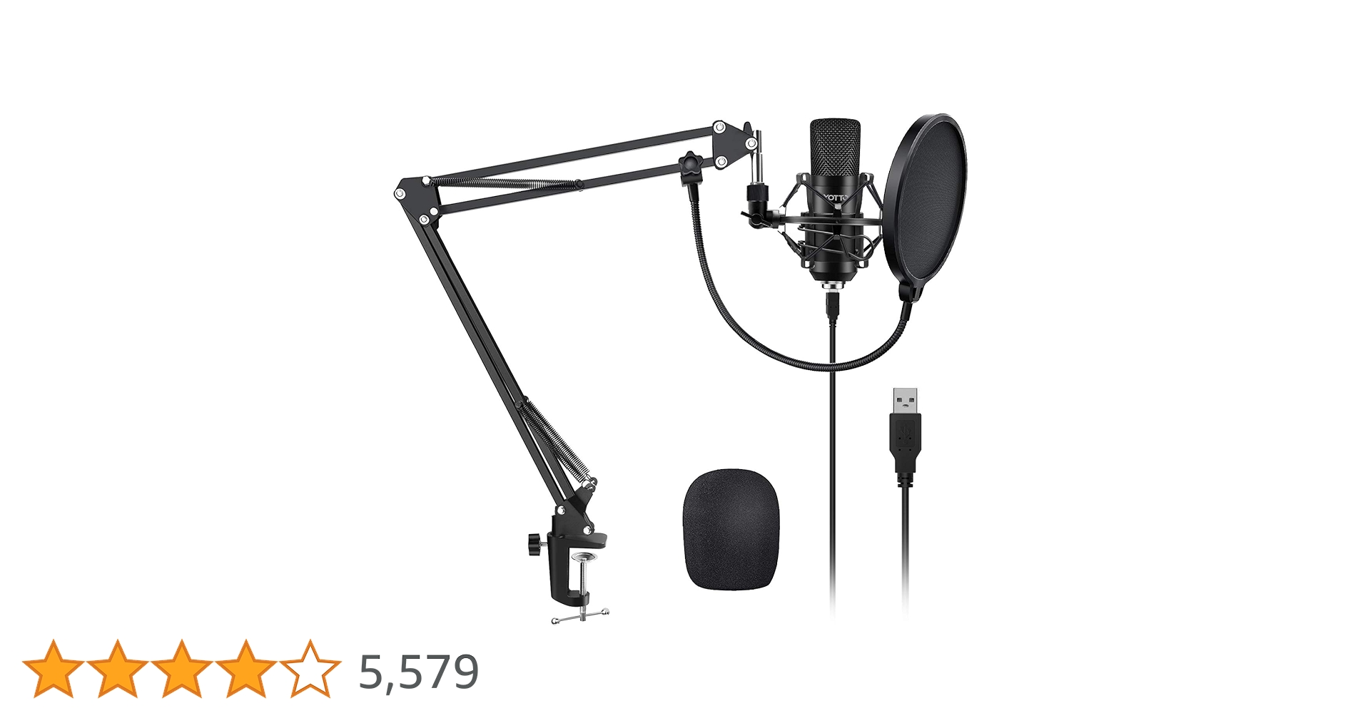 美品】 マイクアームスタンド コンデンサーマイク セット　実況・配信　ライブ Amazon.co.jp: Tenntou USBマイク コンデンサーマイク PCマイク