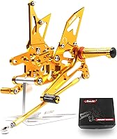 Vista 16 de Arashi (Versión 2.2) reposapiés ajustables para motocicleta KAWASAKI Ninja 300 EX300B ABS / EX300A/ EX300 ABS/ EX300A / SE 2013-2017 Accesorios