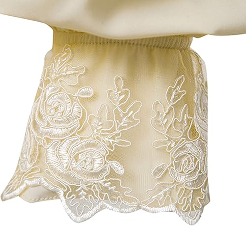 Miniatura 7 de Camisetas para hombre, ajuste clásico, manga larga, vestido de fiesta, cuello a la moda, con volantes, renacentista, informal, elegante