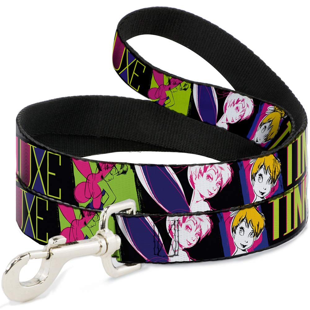 Laisse pour chien Disney La Fée Clochette Buckle Down grand format Noir Neon