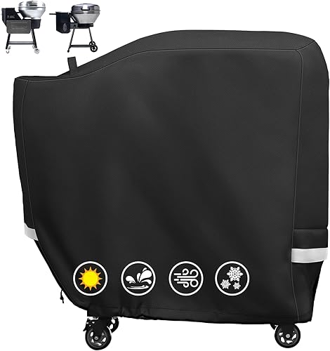 Vista 25 de Utheer Cubierta de parrilla para estufas de 2 quemadores Camp Chef, resistente al agua 600D, cubierta de parrilla de tela para Camp Chef Explorer