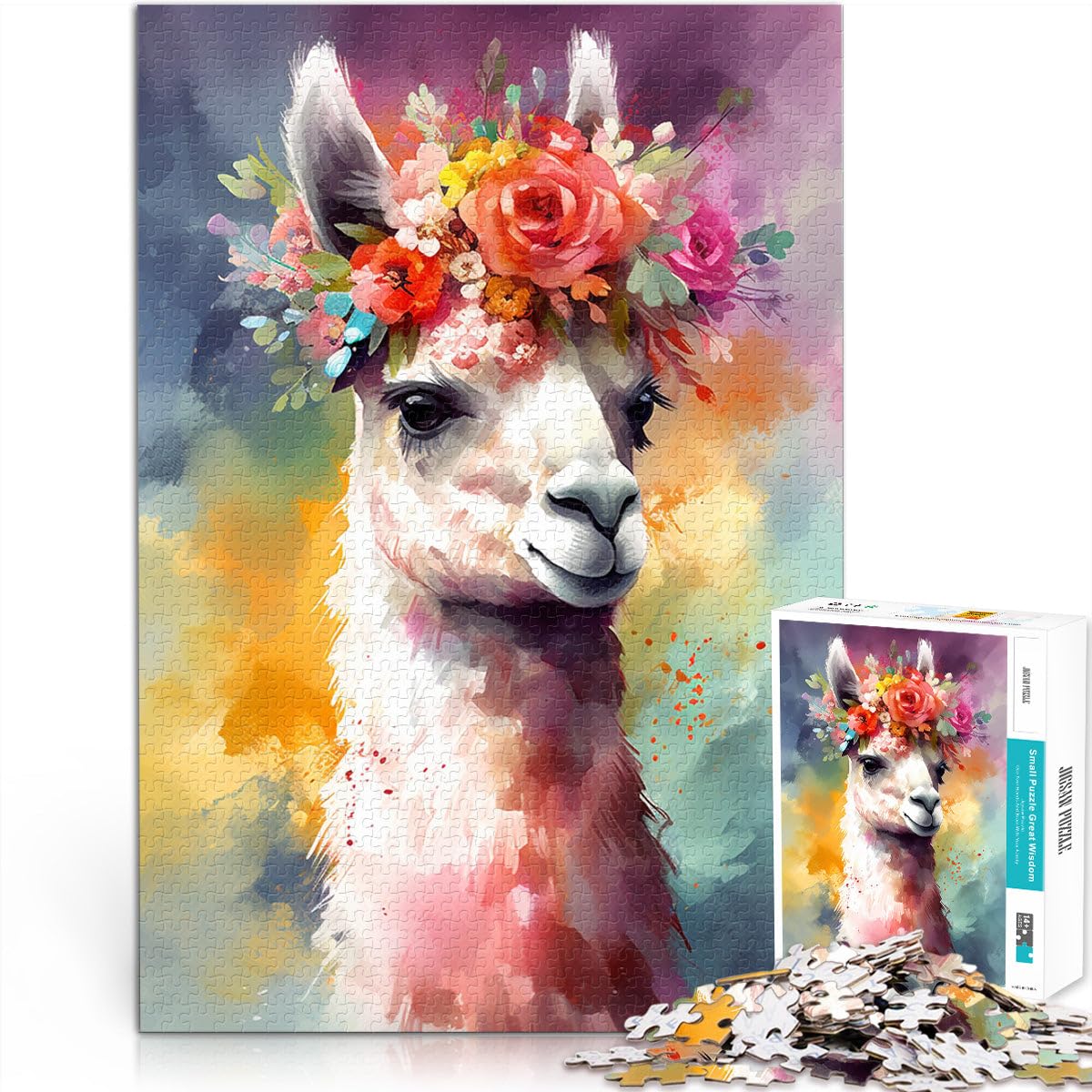 Puzzles pour Adultes de 2000 pièces. Les Jeux éducatifs pour bébés alpagas sont idéaux comme Cadeau pour Toute la Famille. 27,56 Pouces x 39,37 Pouces