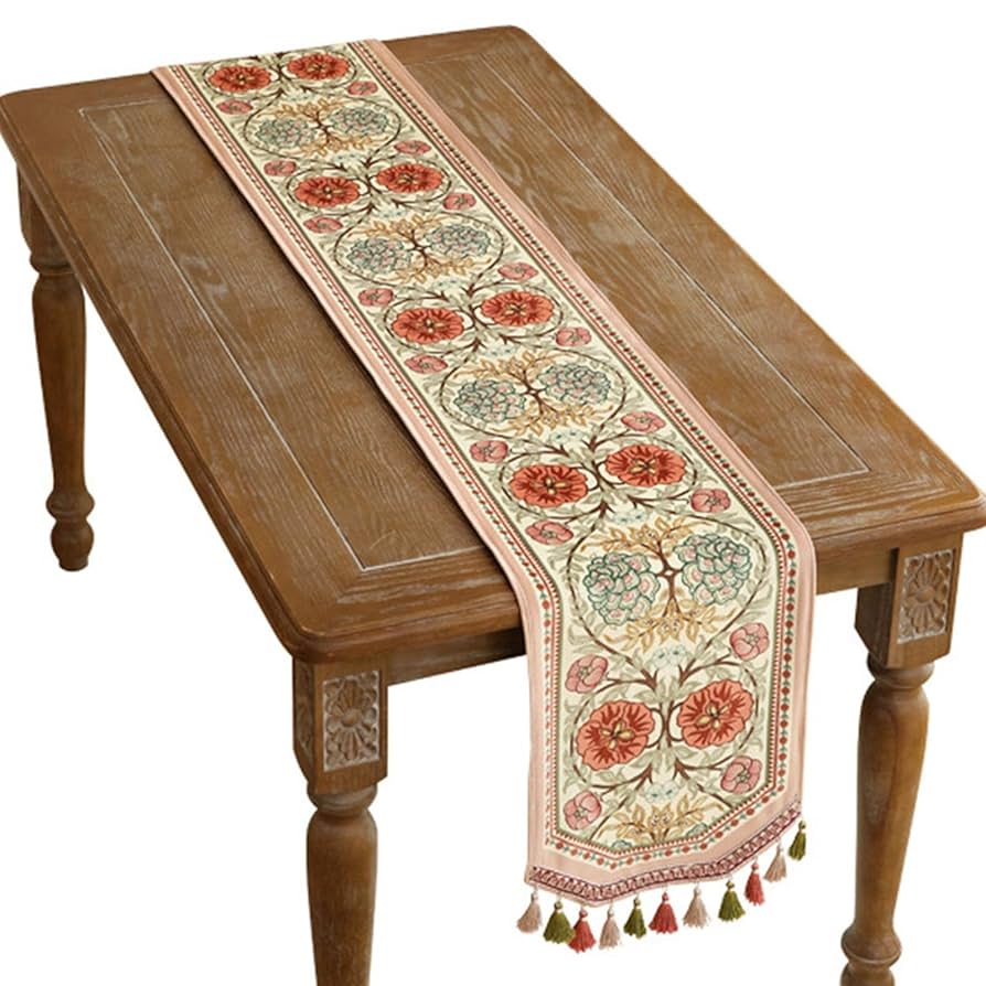 Amazon｜テーブルランナー ヴィンテージテーブルランナーテレビ