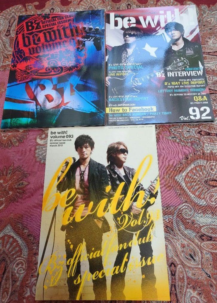 B’z be with! ファンクラブ　会報　VOL.38〜83 Yahoo!オークション - B'z ファンクラブ会報 be with vol.83