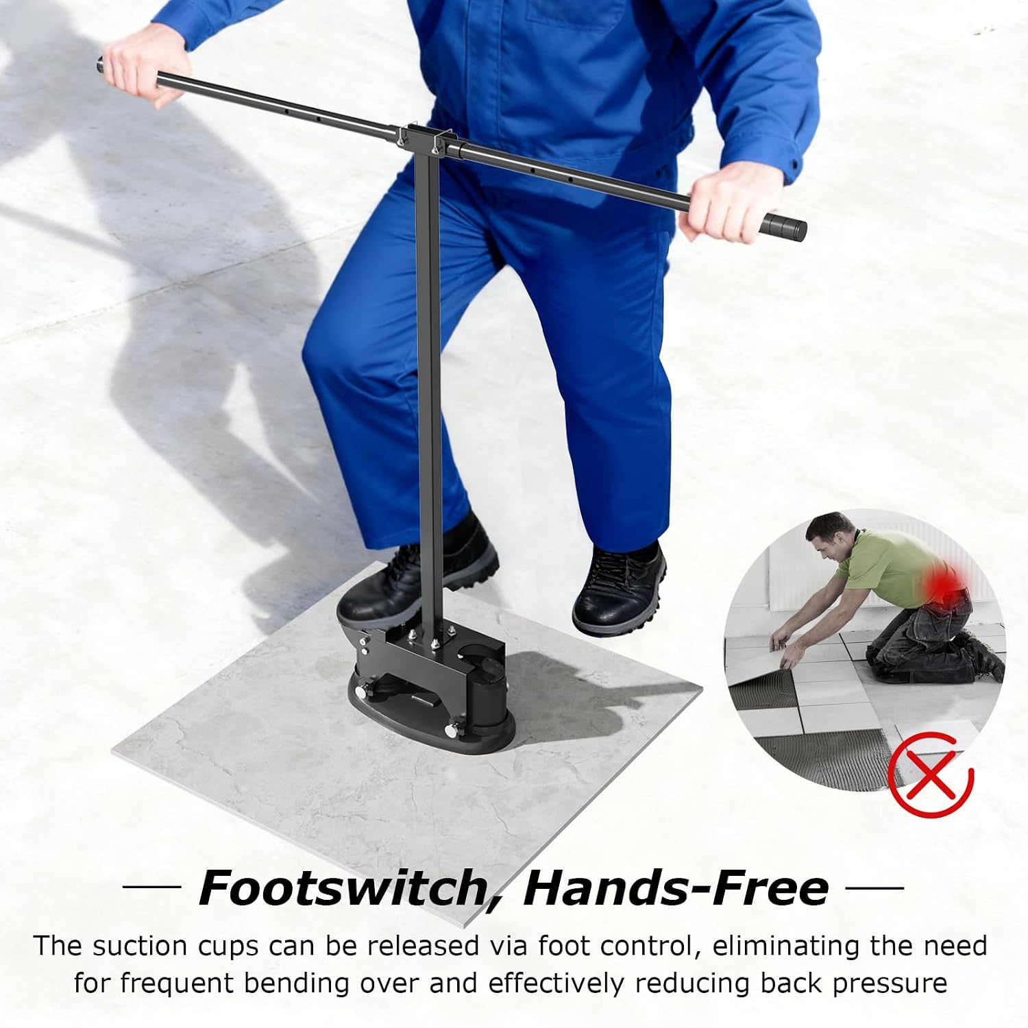 Portable Carry Handle Tool Compatible with Grabo Pro Suction Tools
