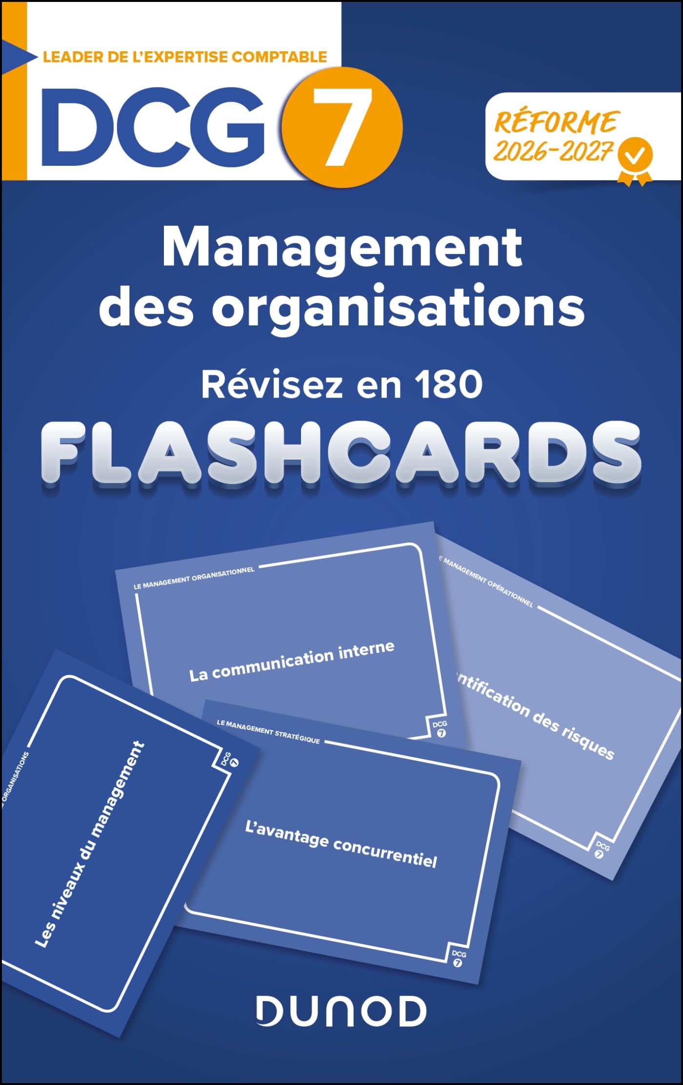 DCG 7 - Management des organisations - révisez en 180 flashcards ! - 2e éd.