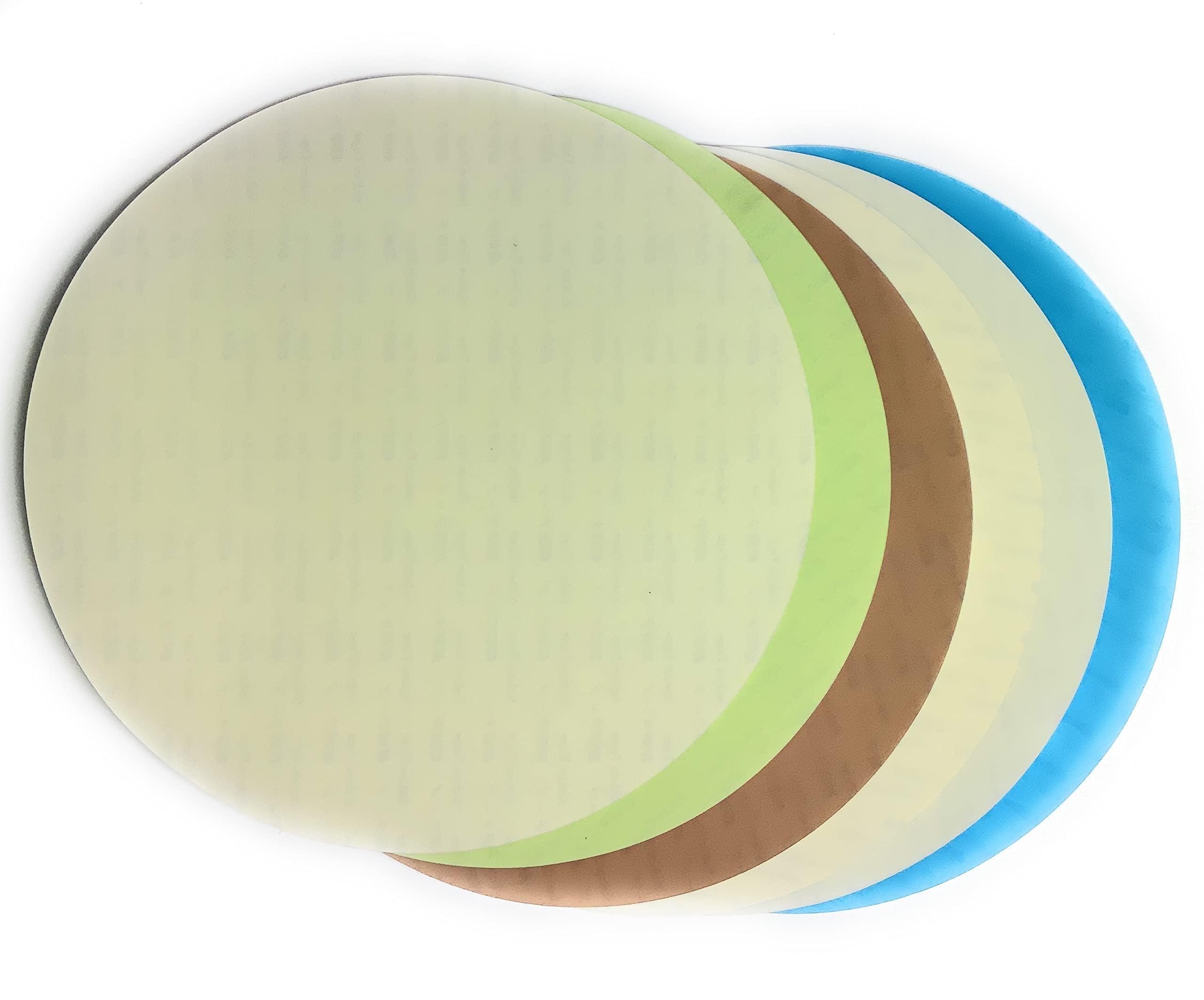 SIGNI Aluminum Oxide (ALO) Lapping Microfinishing Film 5 inch (PSA) 6 Sheets Variety Pack (1,3, 9, 15, 30 and 40 microns)