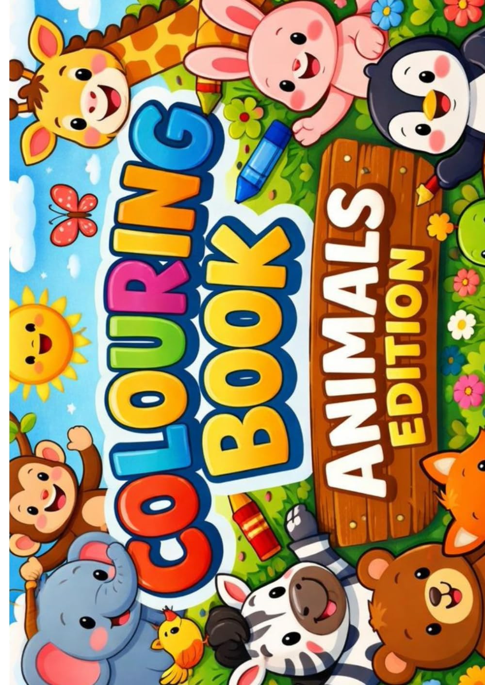 Colouring book- Animals edition: Fun and Simple Coloring Pages for Kids Ages 3–5