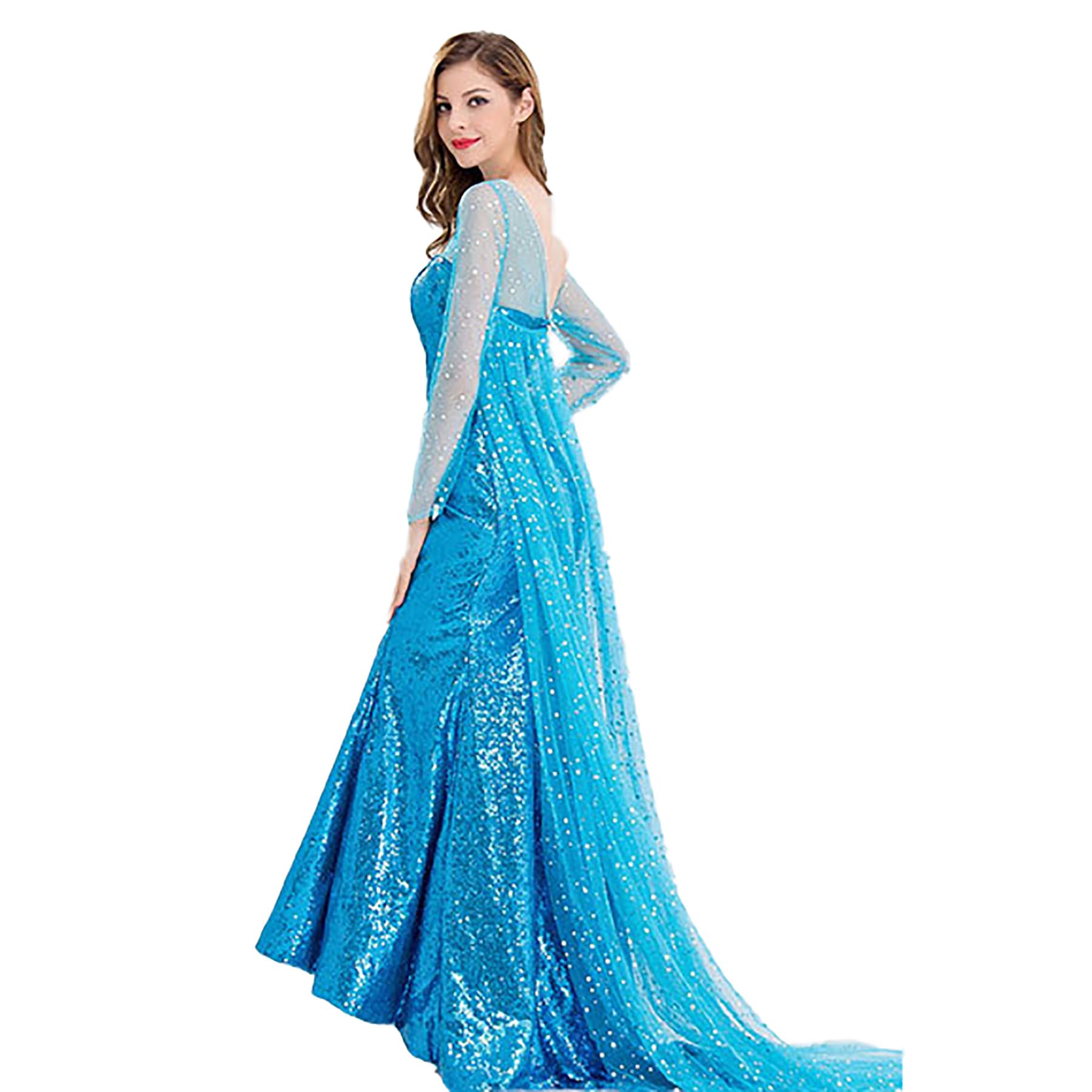 Amazon.co.jp: [mvivm] 【スイカ コス 】エルサ Elsa ドレス コスプレ